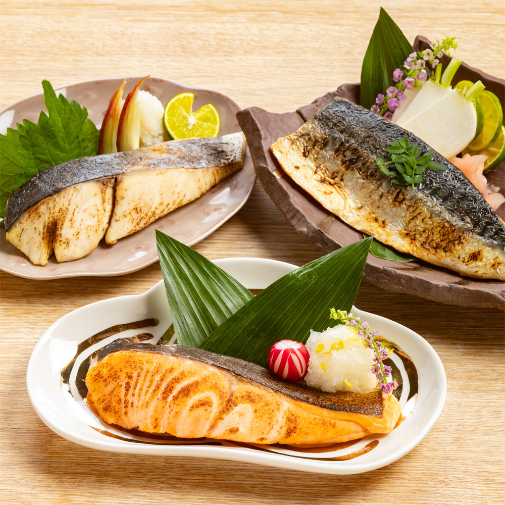 西京焼・塩焼き 盛り合わせ